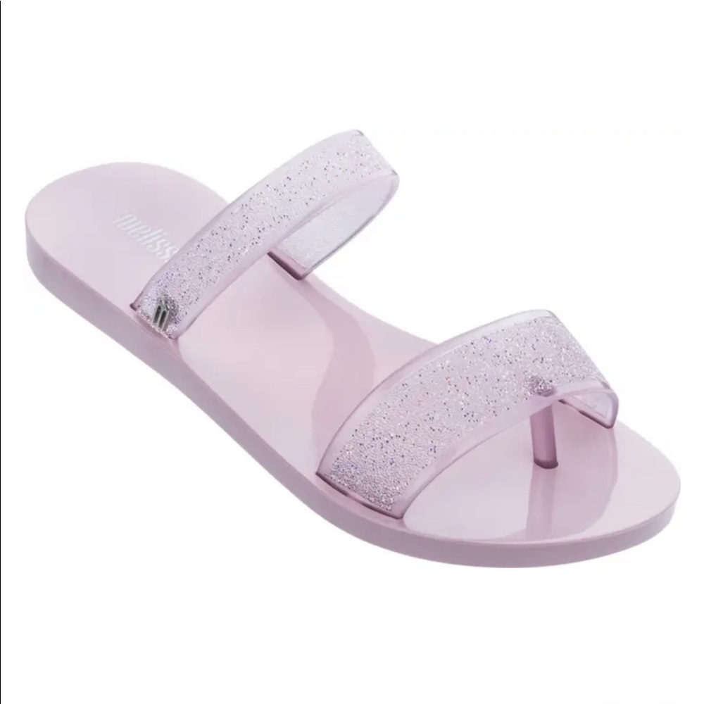 Melissa Love Lip Sparkle AD Slide Sandal.